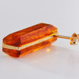 SQUARE STUD PIERCED EARRING (SHORT)