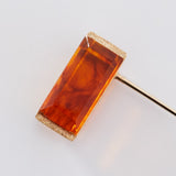 SQUARE STUD PIERCED EARRING (SHORT)